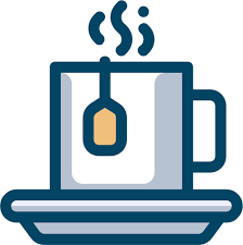 steaming teacup